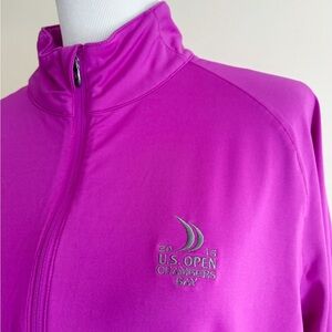 Under Armour US Open 2015 Quarter Zip Jacket Mens XL Chambers Bay Golf Purple